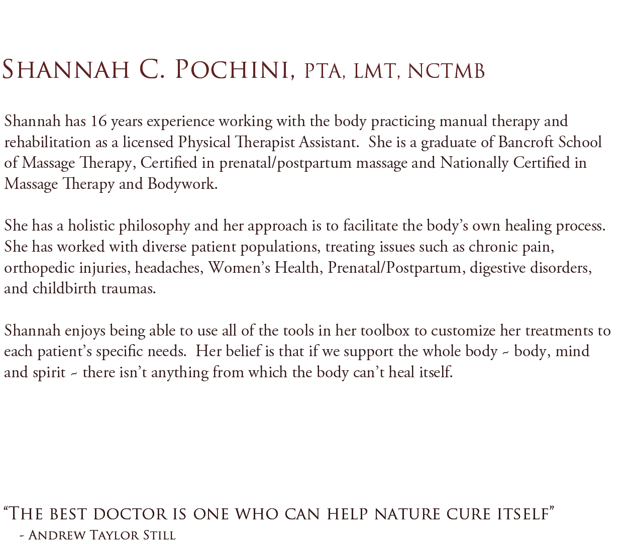 about shannah hands to heal therapeutic massage and bodywork